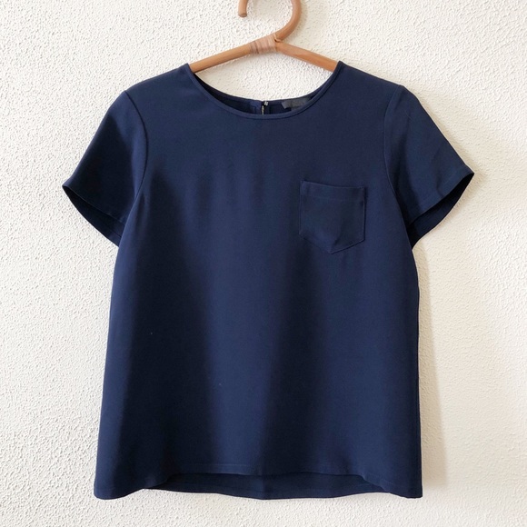 J. Crew Tops - J. Crew Collection Pocket Blouse 6